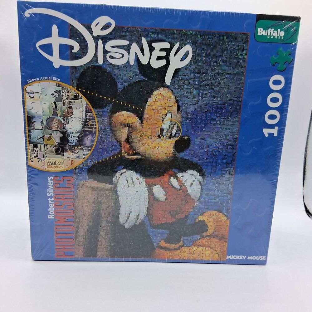 Disney Photomosaics Mickey Mouse Jigsaw Puzzle 1000 Pcs Buffalo Games Sealed